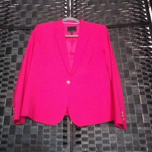 Banana Republic Bright pink blazer size L petite